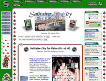 Tablet Screenshot of palm.solitairecity.com